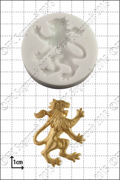 'Rampant Lion (Right)' Silicone Mould